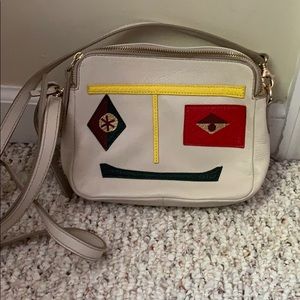 Fossil Face Leather Purse